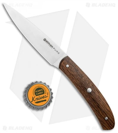 Boker Anso Pure CPM 3.8" Paring Kitchen Knife Oak Wood 4 Boker Anso Pure CPM 3.8" Paring Kitchen Knife Oak Wood - Image 4