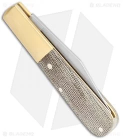 Boker Barlow Expedition 3.25" Traditional Pocket Knife Green Micarta Brass -Boker Knives Boker Barlow Expedition 112941 BHQ 118351 jr side