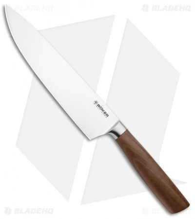 Boker Core 8.1" Chef's Kitchen Knife Walnut Wood 1 Boker Core 8.1" Chef's Kitchen Knife Walnut Wood