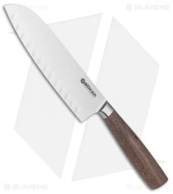 Boker Core 6.5" Santoku Fluted/Hollow Edge Kitchen Knife Walnut Wood