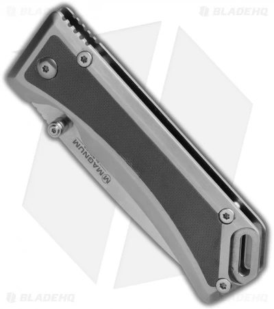 Boker Magnum Metal Frame Lock Knife Gray G-10 (3.4" Satin) 01MB704 2 Boker Magnum Metal Frame Lock Knife Gray G-10 (3.4" Satin) 01MB704 - Image 2