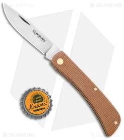 Boker Magnum Rangebuster Slip Joint Knife Brown Micarta (3" Satin) 01RY143 7 Boker Magnum Rangebuster Slip Joint Knife Brown Micarta (3" Satin) 01RY143 -Boker Knives Boker Magnum Rangebuster Natural Micarta 01RY143 BHQ 136271 jr bottlecap