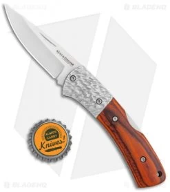 Boker Magnum Turul III Lock Back Knife Pakka Wood (2.6" Satin) -Boker Knives Boker Magnum Turul III LB Pakka Wood Satin 01SC357 BHQ 111957 jr bottlecap