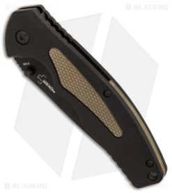 Boker Plus Gemini NGA Spring Assisted Knife Black/Coyote (3.5" Black) 01BO502 -Boker Knives Boker Plus Gemini NGA Black Coyote black BHQ 80767 er spine