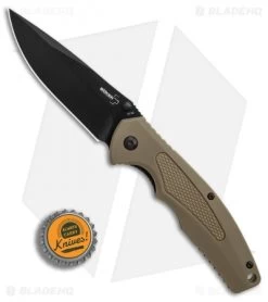 Boker Plus Gemini NGA Spring Assisted Knife Coyote (3.5" Black) 01BO501 -Boker Knives Boker Plus Gemini NGA Coyote black BHQ 80766 er bottlecap
