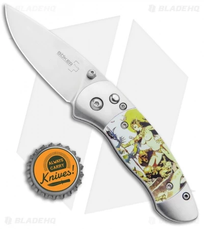 Boker Plus Gordito Frazetta "Ghoul Queen" Folding Knife (2.25" Satin) 4 Boker Plus Gordito Frazetta "Ghoul Queen" Folding Knife (2.25" Satin) - Image 4
