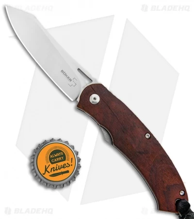 Boker Plus Kansei Takara Liner Lock Knife Cocobolo Wood (3.125" Satin) 01BO895 4 Boker Plus Kansei Takara Liner Lock Knife Cocobolo Wood (3.125" Satin) 01BO895 - Image 4