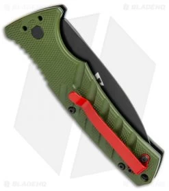 Boker Warhawk Strike Dagger Automatic Knife Black (3.25" Black D2) -Boker Knives Boker Plus Warhawk Strike Dagger Auto Green Black BHQ 113922 jr side