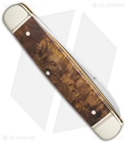 Boker Cattle Knife 4.5" Pocket Knife Curly Birch -Boker Knives Boker Traditional Cattle Knife 4.45in Curly Birch 110910 BHQ 111599 LS Side
