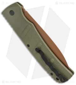 Boker XXL Kalashnikov Exclusive Desert Warrior Automatic Knife (4.75" Copper) -Boker Knives Boker XXL Kalashnikov Auto OD Green Copper BHQ Exclusive BHQ 126265 jr side