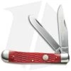 Boker Traditional Trapper Knife 4.125" Jigged Red Bone 110747