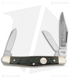 Boker Medium Stockman Pocket Knife 3.50" Green Jigged Bone 117588