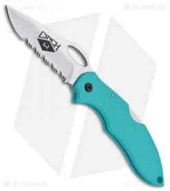Boker Plus Cinch Girls Action R Lockback Knife Teal Nylon (3" Satin) 01CI095